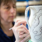 Mia Sarosi at work in her studio 2016